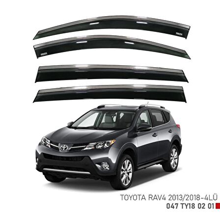 Toyota Rav 4 Kromlu Cam Rüzgarlığı Niken 2013-2018