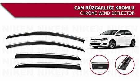 Volkswagen Golf 7 Kromlu Cam Rüzgarlığı Niken 2013+ sonrası