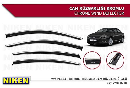 Vw Passat b8 Kromlu Cam Rüzgarlığı Niken 2015+