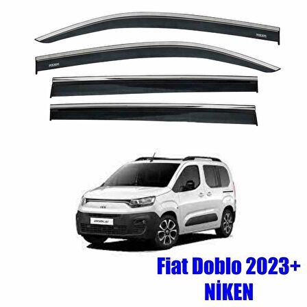Fiat Doblo Kromlu Cam Rüzgarlığı Niken 2023+ sonrası uyumlu