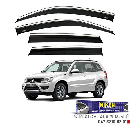 Suzuki Grand Vitara Kromlu Cam Rüzgarlığı Niken 2016+ sonrası uyumlu