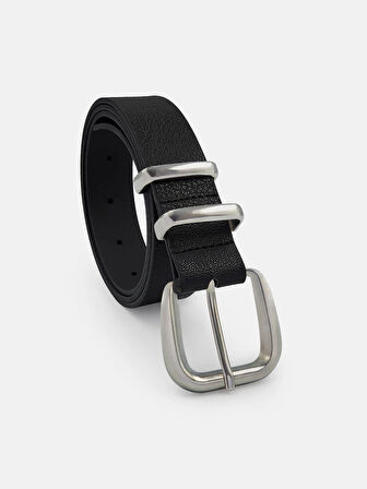 Çift Köprülü Siyah Kadın Kemer