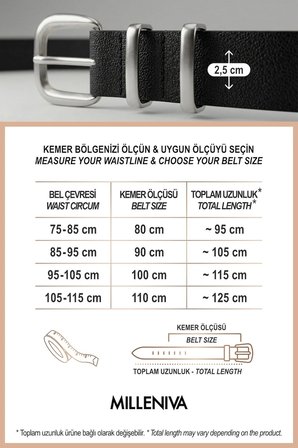 Çift Köprülü Siyah İnce Kadın Kemer 2.5 cm