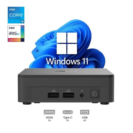 ASUS NUC13 PRO SLIM KIT BAREBONE i5-1340P 12GB RAM 1TB SSD WİN11PRO MINI BİLGİSAYAR NUC13ANKi5 A33