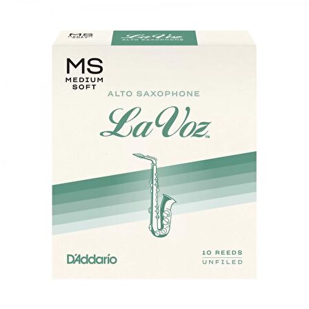 D'addario Woodwinds La Voz Rjc10ms Alto Saksafon Kamışı Medium Soft