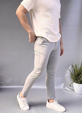 Düz Slim Fit Kumaş Jogger