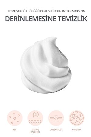 Missha Creamy Latte Strawberry Karma ve Kuru Cilt için Canlandırıcı Yüz Temizleme Köpüğü 172 ml 