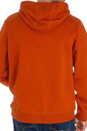 Erkek Logolu Kapüşonlu Sweatshirt-Tarçın | L