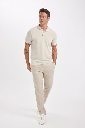 DeFacto Slim Fit Dar Kesim Kısa Kollu Pamuklu Polo Tişört D0033AXNSBG779