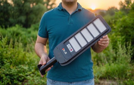 5'li Paket DLS 500W Güneş Enerjili Solar Sokak Lambası Hareket Sensörlü LED Bahçe Aydınlatması