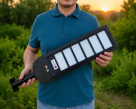 5'li Paket DLS 600W Güneş Enerjili Solar Sokak Lambası Hareket Sensörlü LED Bahçe Aydınlatması