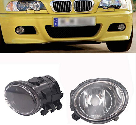 BMW 3 Serisi E46 M3 Uyumlu Ön Sis Farı Sağ Sol Seti (1996-2003 Model)