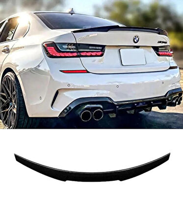 Bmw 3 Serisi G20 Uyumlu M4 Yarasa Bagaj Üstü Spoıler Boyasız 2018-2022