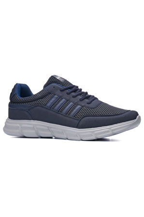 Günlük Erkek Sneaker Yetişkin Büyük Numara Spor Ayakkabı Fileli Bağcıklı Rahat Esnek 050