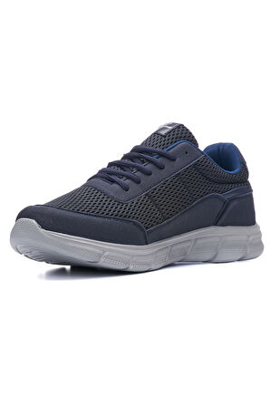 Günlük Erkek Sneaker Yetişkin Büyük Numara Spor Ayakkabı Fileli Bağcıklı Rahat Esnek 050