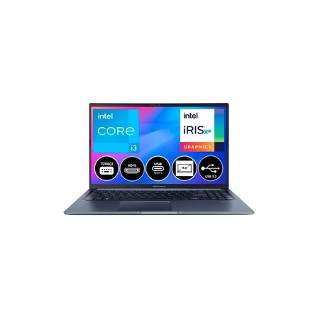 Vivobook X1502ZA-EJ067 Intel Core İ3-1215U 16GB 512GB SSD Full Hd Windows 11 Home 15.6" Dizüstü Bilgisayar + Çanta