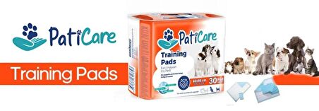 Paticare Trainingpads Yavru Köpek Tuvalet Eğitim Pedi 60X90CM 30LU Yapışkanlı Çiş Pedi 4ADET