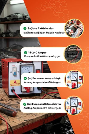 Soyberg 025 Tek Akü Şarj Cihazı
