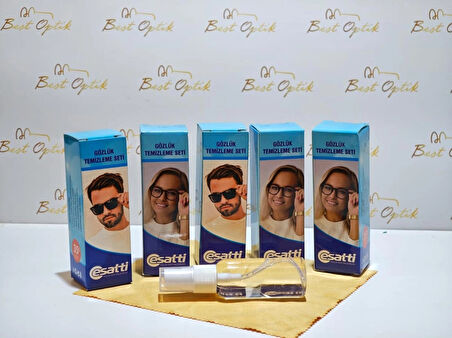 Esatti 5 Li GÖZLÜK TEMİZLEME SETİ (Sprey ve Bez)