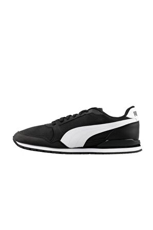Puma Kadın Erkek Siyah Beyaz Runner V3 Mesh Spor Ayakkabı VO38464001