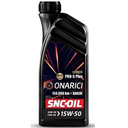 Snc Oil 150.000 Km+ Bakım Pro-S Plus Onarıcı 15W-50 Motor Yağı 1 Litre