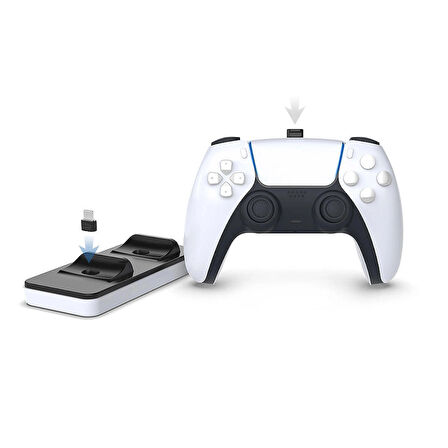 Ps5 Playstation 5 Kol Manyetik Şarj Standı İkili Hızlı şarj  usb 3.1 Type C Kablolu Charging Dock