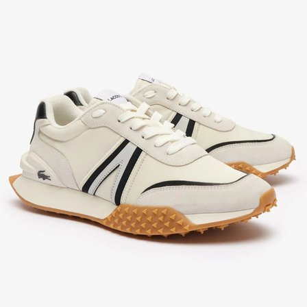Lacoste L-Spin Deluxe Leather Mens Sneaker Hakiki Deri Erkek Günlük Spor Ayakkabı Krem