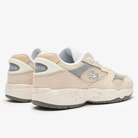 Lacoste Sport Storm 96 Lo Vintage Leather Mens Sneaker Hakiki Deri Erkek Günlük Spor Ayakkabı Krem