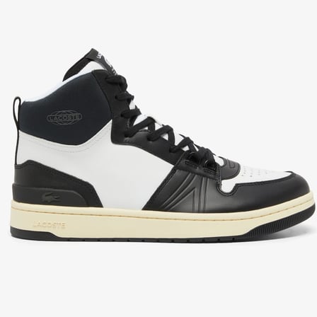 Lacoste L001 224.1 MID Leather Mens Sneaker Hakiki Deri Bilekli Erkek Günlük Spor Ayakkabı Siyah