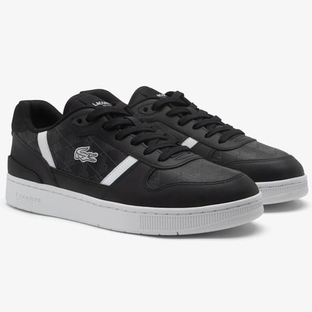 Lacoste T-Clip Set  224 01 Leather Mens Sneaker Hakiki Deri Erkek Günlük Spor Ayakkabı Siyah