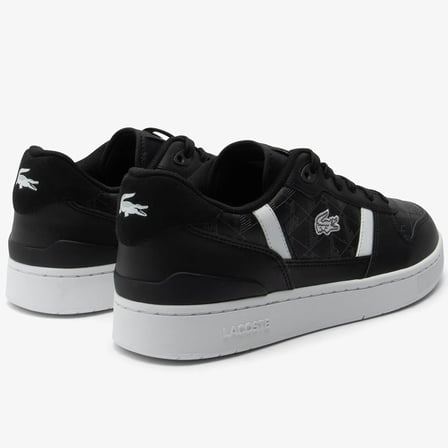 Lacoste T-Clip Set  224 01 Leather Mens Sneaker Hakiki Deri Erkek Günlük Spor Ayakkabı Siyah