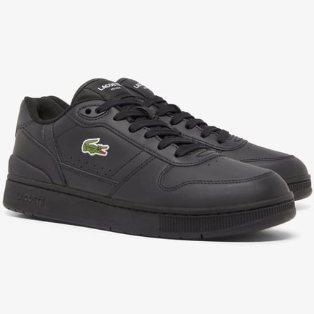 Lacoste T-Clip Set  224 02 Leather Mens Sneaker Hakiki Deri Erkek Günlük Spor Ayakkabı Siyah