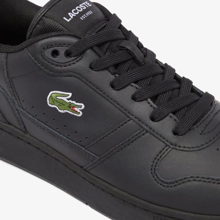 Lacoste T-Clip Set  224 02 Leather Mens Sneaker Hakiki Deri Erkek Günlük Spor Ayakkabı Siyah