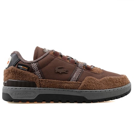 Lacoste Mens T-Clip Winter Cordura 224 1 SMA  Sneaker Günlük Spor Ayakkabı Kahverengi