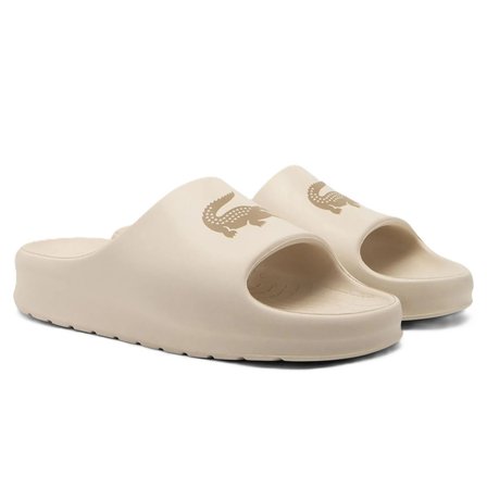Lacoste Serve Slide 2.0 Unisex Terlik Krem