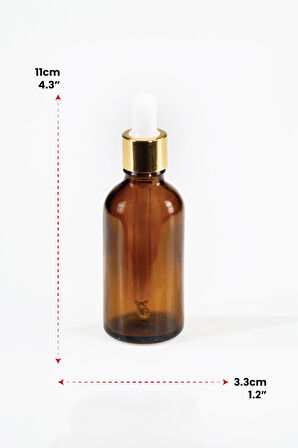 Cam Damalıkl ıAmber Cam 50 ml Boş - Yedek Şişe