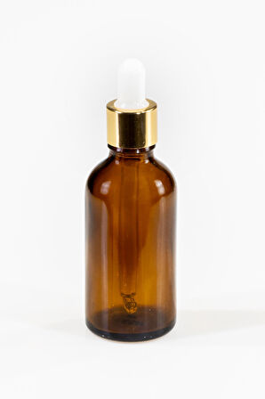 Cam Damalıkl ıAmber Cam 50 ml Boş - Yedek Şişe
