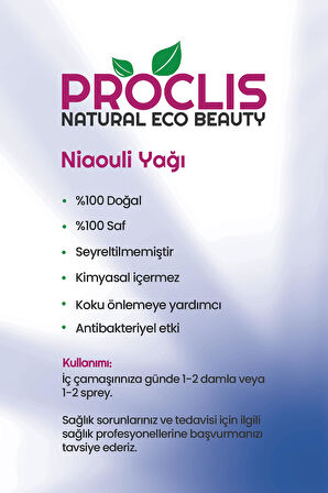 Nioli Uçucu Yağı %100 Doğal Seyreltilmemiş 2li Set ( Niaouli Essential Oil) 2x10 Ml+Sprey Başlık