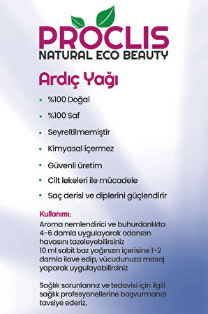 Ardıç Uçucu Yağı %100 Saf Doğal 2li Set ( Juniper Berry Essential Oil ) 2x10 ml