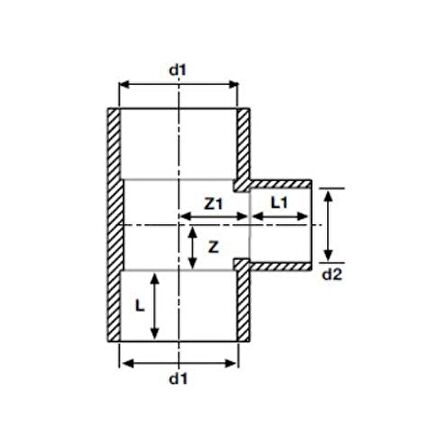 PVC YAPIŞTIRMA MUFLU İNEGAL TE ( Ø 75X63X75 ) ( 1 ADET )