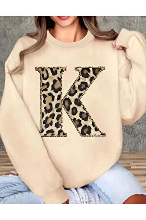 Baskılı Bisiklet Yaka İçi Polarlı Sweatshirt