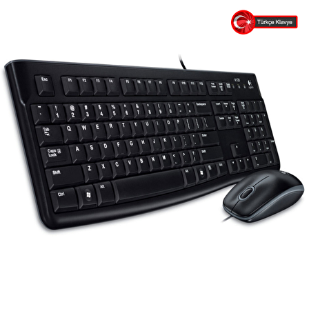 LOGITECH MK120 USB Kablolu Klvye+Mouse 920-002560