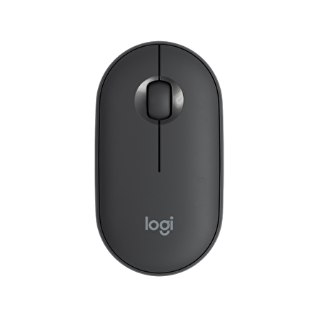 LOGITECH M350 Pebble Kablosuz Mouse (Siyah) İnce ve Sessiz (910-005718)