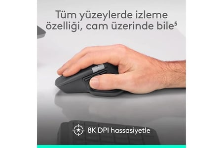 Logitech MX Master 4 Kablosuz Performans Mouse - Gri 910-007563