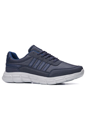 Günlük Erkek Yetişkin Sneaker Spor Ayakkabı Bağcıklı Büyük Numara Rahat Esnek 050C