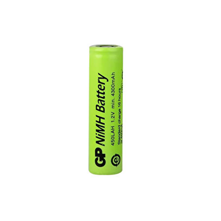 GP 450LAH - 1.2V 4500 mAh - 4/3AFA Size -  Ni-Mh Pil