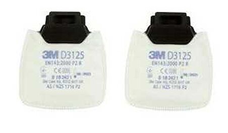 3M D3125 P2 Secure Click Toz Filtresi (1 Çift)