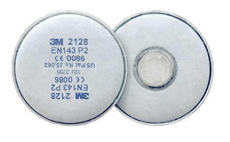 3M 2128 P2 Ozon, Organik, Asit Gazı Filtresi (1 Çift)