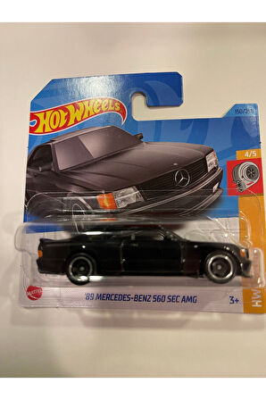 Hot Wheelss 2023 - 89 Mercedes Benz 560 Sec Amg Hw Turbo 4/5 150/250 Siyah Mini Oyuncak Araba