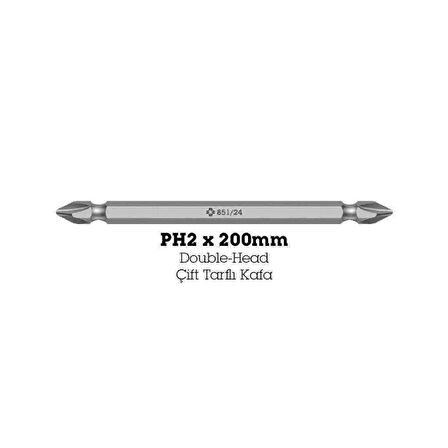 Wera 851/24 Ph/Yıldız 2x200mm Bits 05135728001